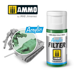 Ammo by MIG Acrylic Filter Phthalo Green High quality Acrylic Filter 15ml A.MIG-826