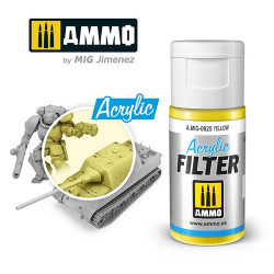 Ammo by MIG Acrylic Filter Yellow High quality Acrylic Filter 15ml A.MIG-825