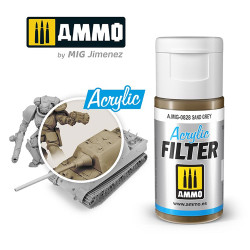 Ammo by MIG Acrylic Filter Sand Grey High quality Acrylic Filter 15ml A.MIG-828