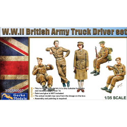 Gecko Models WWII British Army Truck Driver Set 1:35 Model Kit 35GM0007
