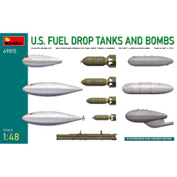 Miniart 49015 US Fuel Drop Tanks & Bombs 1:48 Model Kit