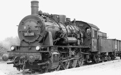Rivarosssi DR BR55 7254 Black/Red Steam Locomotive III HO Gauge HR2893