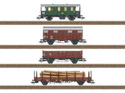 Trix DB Branch Line Freight Wagon Set (4) III HO Gauge M24140
