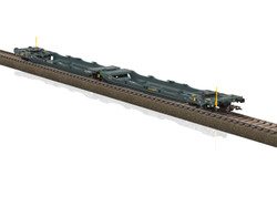 Trix MFD Rail Sdggmrss Dbl Flat Wagon MARS Logistics Load VI HO Gauge M24472