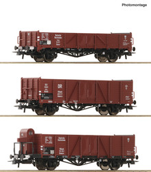 Roco DRB Ommr/Ommru/Ommru Open Wagon Set (3) II HO Gauge RC6600102