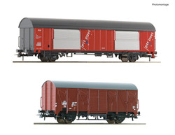 Roco NS Hbbkkss/Gs Mail Wagon Set (2) IV HO Gauge RC6600074