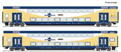 Roco Metronom Dbpza Bi-Level Coach Set (2) VI (~AC) HO Gauge RC6220106