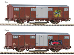 Piko Classic FS Track Cleaning Wagon w/Graffiti V HO Gauge PK54327