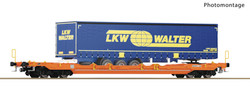 Roco Wascosa T5 Pocket Wagon w/LKW Walter Trailer Load VI HO Gauge RC6600063