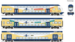 Roco Metronom DABpbzkfa/Dbdpza/Dbpza Coach Set (3) VI HO Gauge RC6210105