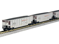 Kato Bethgon Coalporter Wagon Set (8) BNSF Swoosh N Gauge K106-4633