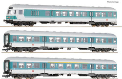 Roco DBAG BDnrzf463/Bm447/ABn417.0 Commuter Coach Set (3) V HO Gauge RC6200034