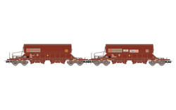 Jouef F-ERSA Taaos Ermewa/Chemoil Hopper Wagon Set (2) VI HO Gauge HJ6228