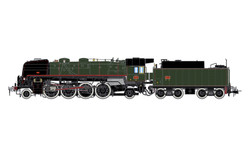 Jouef SNCF 141R 1244 Green/Black Steam Locomotive V (DCC-Sound) HO Gauge HJ2433S