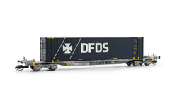 Arnold Touax Sffgmss Flat Wagon 45' DFDS Container Load VI N Gauge HIN9751