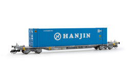 Arnold Touax Sffgmss Flat Wagon 45' Hanjin Container Load VI N Gauge HIN9753