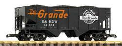Piko D&RGW Rib Sided Bogie Hopper w/Coal Load G Gauge PK38959