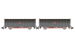 Arnold RENFE Transfesa Lis Tarpaulin Wagon Set (2) IV N Gauge HIN6695