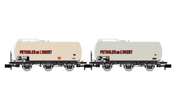 Arnold SNCF Petroles de l'Ouest Tank Wagon Set (2) IV N Gauge HIN6677