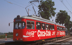 Arnold Duewag GT6 Tram Coca Cola IV (DCC-Fitted) N Gauge HIN2605D