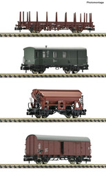 Fleischmann DB Pwgs41/Kbs/Tds/GBkl236 Wagon Set (4) IV N Gauge FM6660044