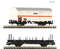 Fleischmann Sersa Ks/Vs Track Maintenance Wagon Set (2) V N Gauge FM6660042