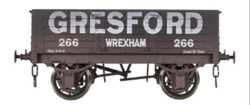 Dapol 5 Plank Wagon 9ft Wheelbase Gresford Wrexham 266 Weathered O Gauge DA7F-052-012W