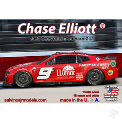 Salvinos JR Hendrick Motorsports Chase Elliott 2023 Camaro "Llumar" 1:24 Model Kit