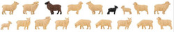 Faller Sheep (18) Figure Set FA151917 HO Gauge