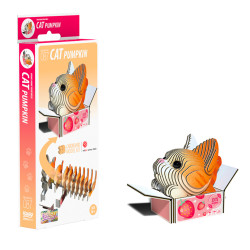 EUGY 3D Cat - Pumpkin No.087 Model Craft Kit
