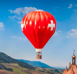 FALLER Swiss Flag Hot Air Balloon Model Kit IV HO Gauge 131004