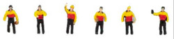 Faller Parcel Delivery Drivers (6) Figure Set FA155602 N Scale