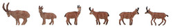 Faller Stags/Deer (6) Figure Set FA151913 HO Gauge