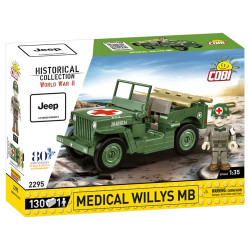 COBI 2295 Medical Willys MB Jeep HC WWII 1:35 Brick Model 130pcs