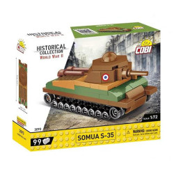 COBI 3093 Somua S-35 HC WWII Tank 1:72 Brick Model 99pcs