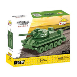 COBI 3088 T-34/76 HC WWII Tank 1:72 Brick Model 101pcs