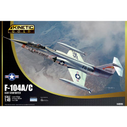 Kinetic 48096 Lockheed F-104A/C Starfighter USAF 1:48 Plane Plastic Model Kit