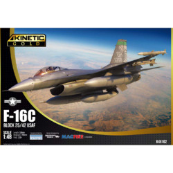 Kinetic Gold F-16C Block 25/42 USAF 48102 1:48 Model Kit