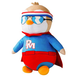 Pudgy Penguin Hero Costume 30cm/12" Plush Soft Toy