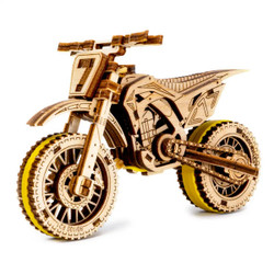 Wooden City WR343 Motocross 3D Wooden Model Kit