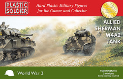 Plastic Soldier Company 62047 Sherman M4A2 1:72 Model Kit