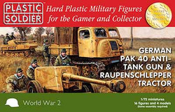 Plastic Soldier Company 62091 German Pak 40 & Raupenschlepper Tractor 1:72 Model Kit