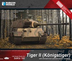 Rubicon 280100 King Tiger with Zimmerit 1:56 Model Kit
