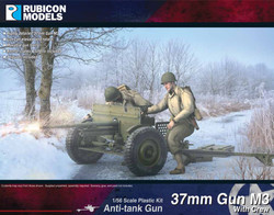 Rubicon 280103 M3 37mm AT Gun w/Crew 1:56 Model Kit