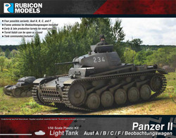 Rubicon 280112 Panzer II Ausf A-B-C-F 1:56 Model Kit