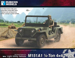 Rubicon 280124 M151A1 1/4-Ton 4x4 Utility Truck 1:56 Model Kit