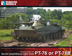 Rubicon 280129 PT-76/PT-76B Soviet Amphibious Light Tank 1:56 Model Kit