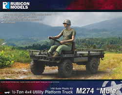 Rubicon 280131 M274 "Mule" 4x4 Utility Platform Truck 1:56 Model Kit