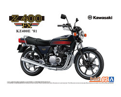Aoshima 06444 Kawasaki KZ400E/400FX '81 1:12 Model Kit