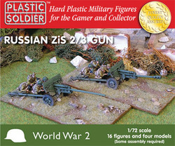 Plastic Soldier Company 62011 Russian ZIS 2 and 3 AT or Field Gun 1:72 Model Kit